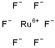 Ruthenium(VI)hexafluoride 구조식 이미지