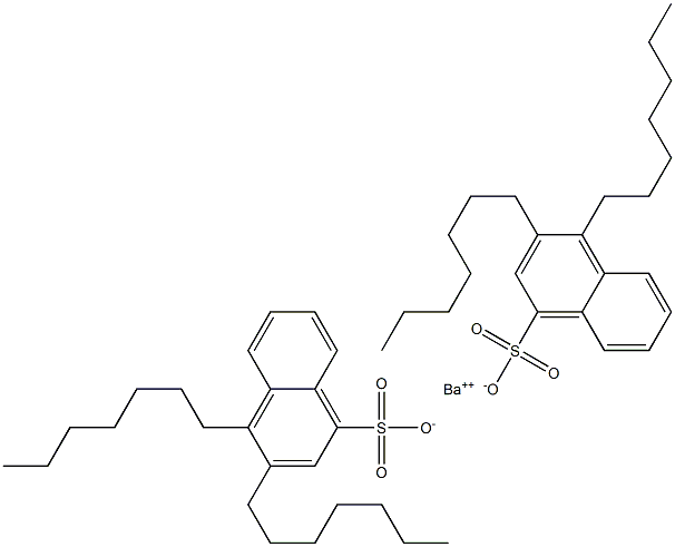 Bis(3,4-diheptyl-1-naphthalenesulfonic acid)barium salt 구조식 이미지