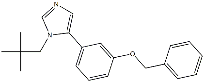 1-(2,2-Dimethylpropyl)-5-(3-benzyloxyphenyl)-1H-imidazole 구조식 이미지