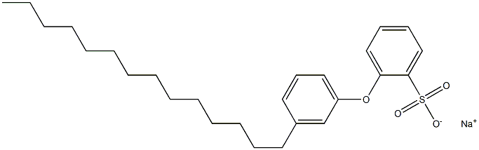 2-(3-Tetradecylphenoxy)benzenesulfonic acid sodium salt Structure