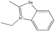 3-Ethyl-2-methylbenzoselenazol-3-ium 구조식 이미지