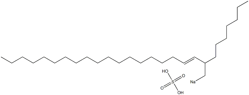 Sulfuric acid 2-heptyl-3-henicosenyl=sodium ester salt 구조식 이미지