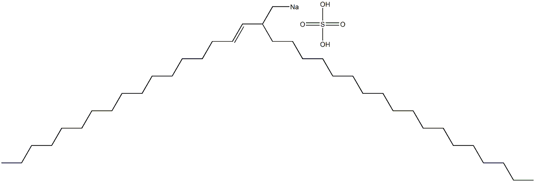 Sulfuric acid 2-(1-heptadecenyl)icosyl=sodium ester salt 구조식 이미지