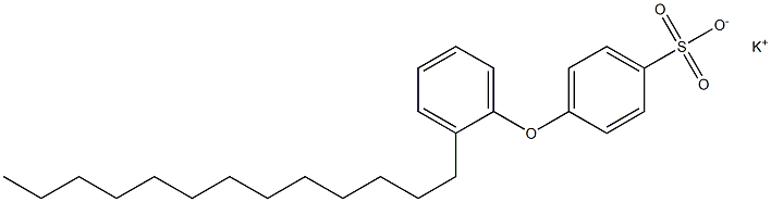 4-(2-Tridecylphenoxy)benzenesulfonic acid potassium salt 구조식 이미지