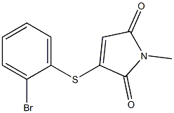2-(2-Bromophenylthio)-N-methylmaleimide 구조식 이미지