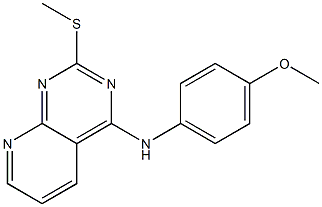 4-[4-Methoxyanilino]-2-(methylthio)pyrido[2,3-d]pyrimidine 구조식 이미지