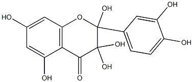 2,3,3,5,7,3',4'-Heptahydroxy-2,3-dihydroflavone 구조식 이미지