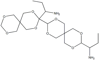 3,3'-Bis(1-aminopropyl)-3,9'-bi[2,4,8,10-tetraoxaspiro[5.5]undecane] 구조식 이미지