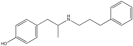 4-[2-(3-Phenylpropylamino)propyl]phenol 구조식 이미지