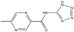 5-Methyl-N-(1H-tetrazol-5-yl)pyrazine-2-carboxamide Structure