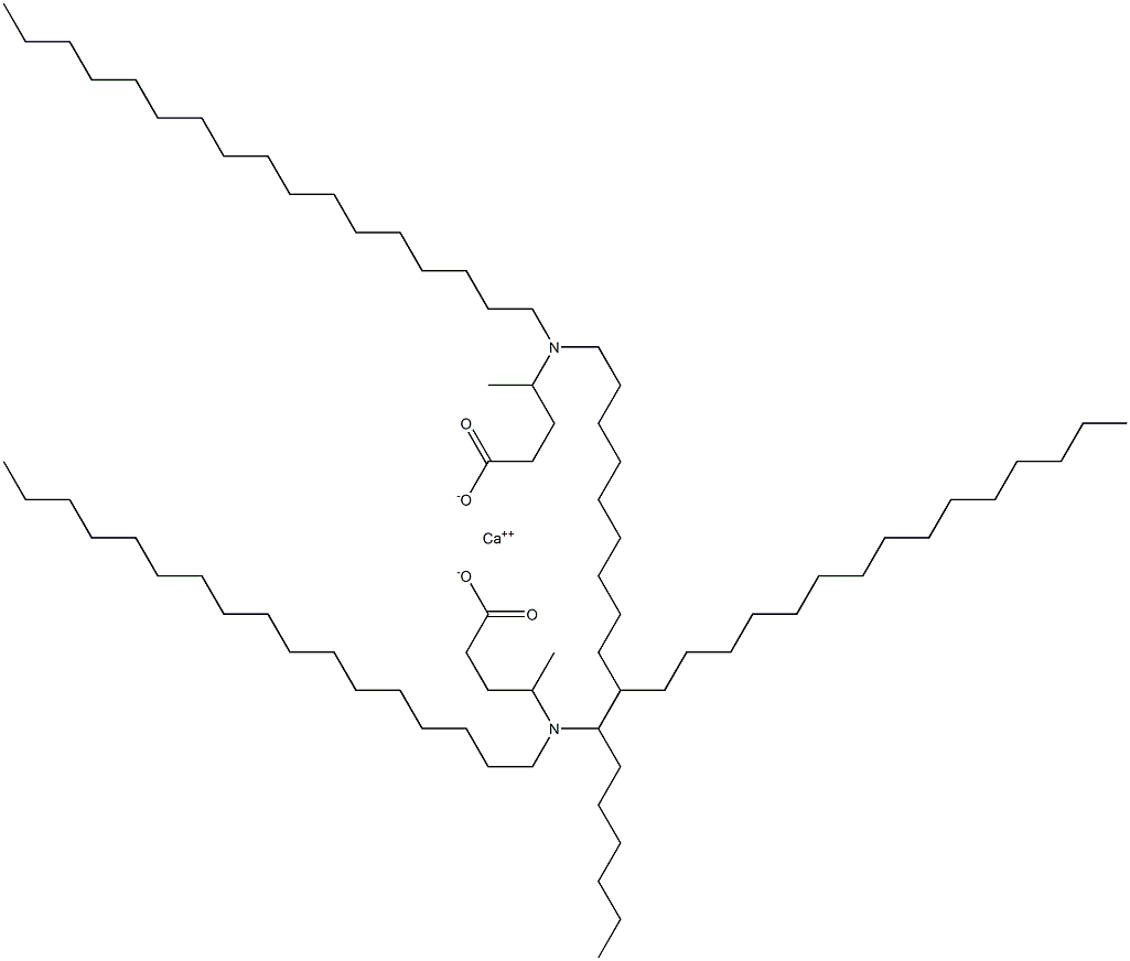 Bis[4-(diheptadecylamino)valeric acid]calcium salt 구조식 이미지