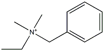 N-Ethyl-N,N-dimethylbenzenemethanaminium 구조식 이미지