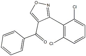 3-(2,6-Dichlorophenyl)-4-benzoylisoxazole 구조식 이미지