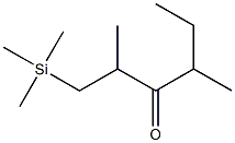 2,4-Dimethyl-1-trimethylsilyl-3-hexanone 구조식 이미지