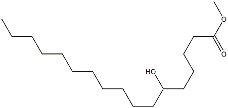 6-Hydroxyheptadecanoic acid methyl ester 구조식 이미지