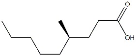 [R,(-)]-4-Methylnonanoic acid Structure