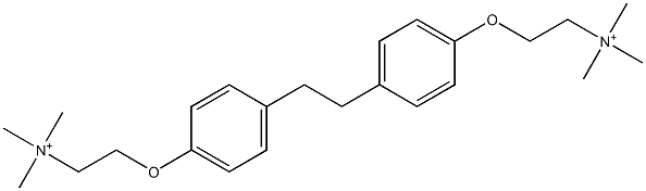 2,2'-[Ethylenebis(p-phenyleneoxy)]bis(N,N,N-trimethylethanaminium) 구조식 이미지