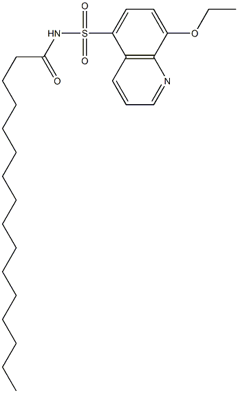 N-(8-Ethoxy-5-quinolylsulfonyl)hexadecanamide Structure