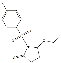 5-Ethoxy-1-[[4-fluorophenyl]sulfonyl]pyrrolidin-2-one 구조식 이미지