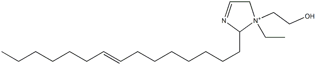 1-Ethyl-1-(2-hydroxyethyl)-2-(8-pentadecenyl)-3-imidazoline-1-ium Structure