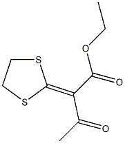 2-(1,3-Dithiolane-2-ylidene)acetoacetic acid ethyl ester 구조식 이미지
