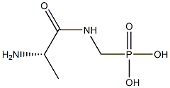 [(L-Alanylamino)methyl]phosphonic acid 구조식 이미지