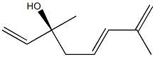 [5E,S,(+)]-3,7-Dimethyl-1,5,7-octatriene-3-ol Structure