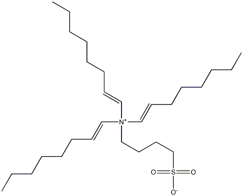 N,N-Di(1-octenyl)-N-(4-sulfonatobutyl)-1-octen-1-aminium 구조식 이미지