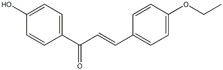 3-(4-Ethoxyphenyl)-1-(4-hydroxyphenyl)-2-propen-1-one 구조식 이미지