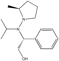 (2S)-2-Methyl-1-[N-isopropyl-N-[(1R)-2-hydroxy-1-phenylethyl]amino]pyrrolidine Structure