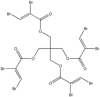 2,2-Bis(hydroxymethyl)-1,3-propanediol tetra(2,3-dibromoacrylate) 구조식 이미지