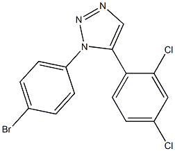 1-(4-Bromophenyl)-5-(2,4-dichlorophenyl)-1H-1,2,3-triazole 구조식 이미지