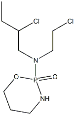 Tetrahydro-2-[N-(2-chlorobutyl)-N-(2-chloroethyl)amino]-2H-1,3,2-oxazaphosphorine 2-oxide 구조식 이미지