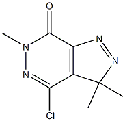 3,3,6-Trimethyl-4-chloro-3H-pyrazolo[3,4-d]pyridazin-7(6H)-one Structure