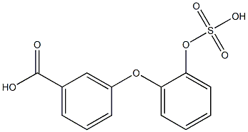 3-(2-Sulfooxyphenoxy)benzoic acid Structure