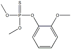 Thiophosphoric acid O,O-dimethyl O-[o-methoxyphenyl] ester Structure