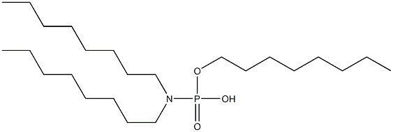 N,N-Dioctylamidophosphoric acid hydrogen octyl ester 구조식 이미지