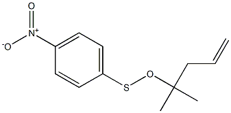 4-NitrobenzeneSulfenic acid (1,1-dimethyl-3-butenyl) ester Structure