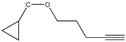 Cyclopropyl 4-pentynyloxycarbene 구조식 이미지