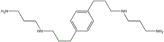 N,N''-[1,4-Phenylenebis(1,3-propanediyl)]bis(propane-1,3-diamine) 구조식 이미지