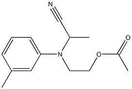 N-(1-Cyanoethyl)-N-(2-acetoxyethyl)-m-toluidine 구조식 이미지