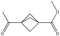 3-Acetylbicyclo[1.1.1]pentane-1-carboxylic acid methyl ester 구조식 이미지