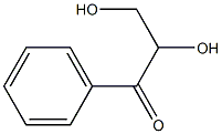 1-Phenyl-2,3-dihydroxy-1-propanone 구조식 이미지