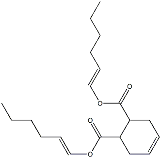 4-Cyclohexene-1,2-dicarboxylic acid bis(1-hexenyl) ester 구조식 이미지