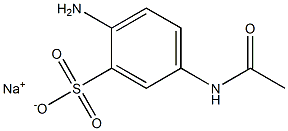 5-(Acetylamino)-2-aminobenzenesulfonic acid sodium salt Structure