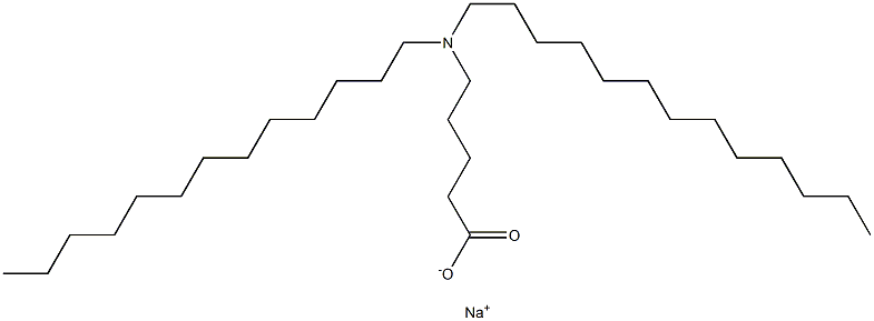 5-(Ditridecylamino)valeric acid sodium salt 구조식 이미지