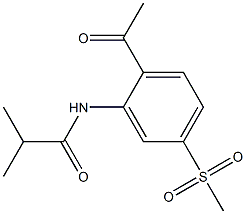 N-(2-Acetyl-5-methylsulfonylphenyl)-2-methylpropanamide Structure