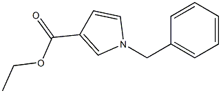 1-Benzyl-1H-pyrrole-3-carboxylic acid ethyl ester 구조식 이미지