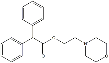 2,2-Diphenylacetic acid 2-morpholinoethyl ester 구조식 이미지
