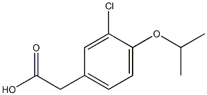 3-Chloro-4-isopropyloxybenzeneacetic acid Structure